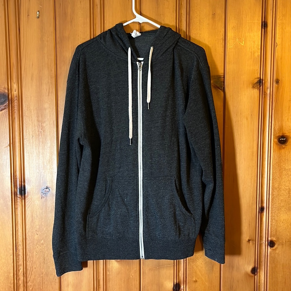 Zip-up hoodie, independent trading company, size large